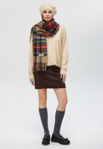 Load image into Gallery viewer, Classic Checker Lambswool Shawl
