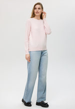 Charger l&#39;image dans la galerie, Cable-knit Crew Neck Cashmere Sweater
