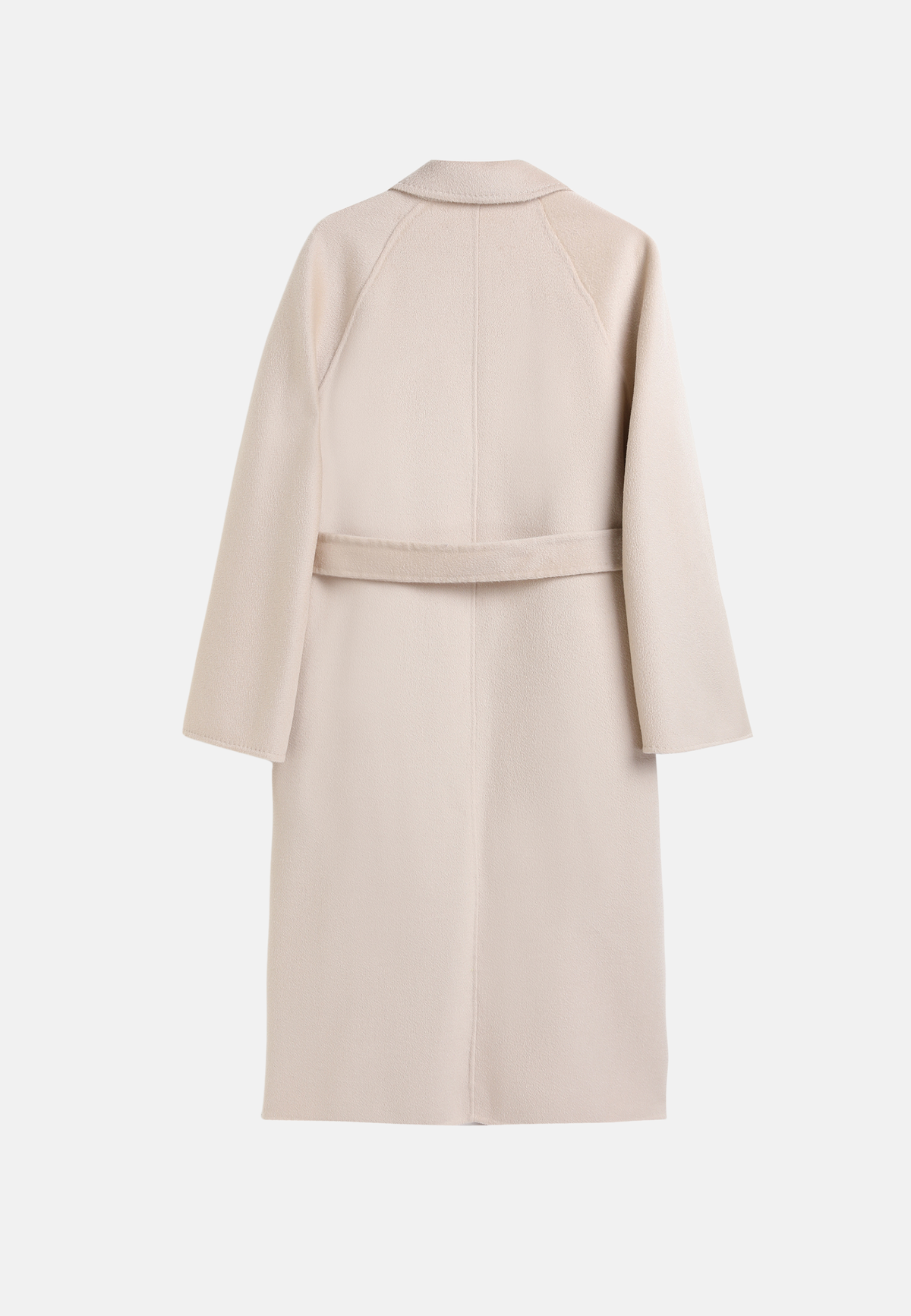 Manteau ceinturé en mérinos