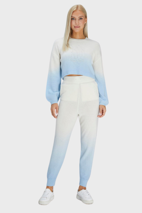 Polar Bear Cropped Cashmere Sweater