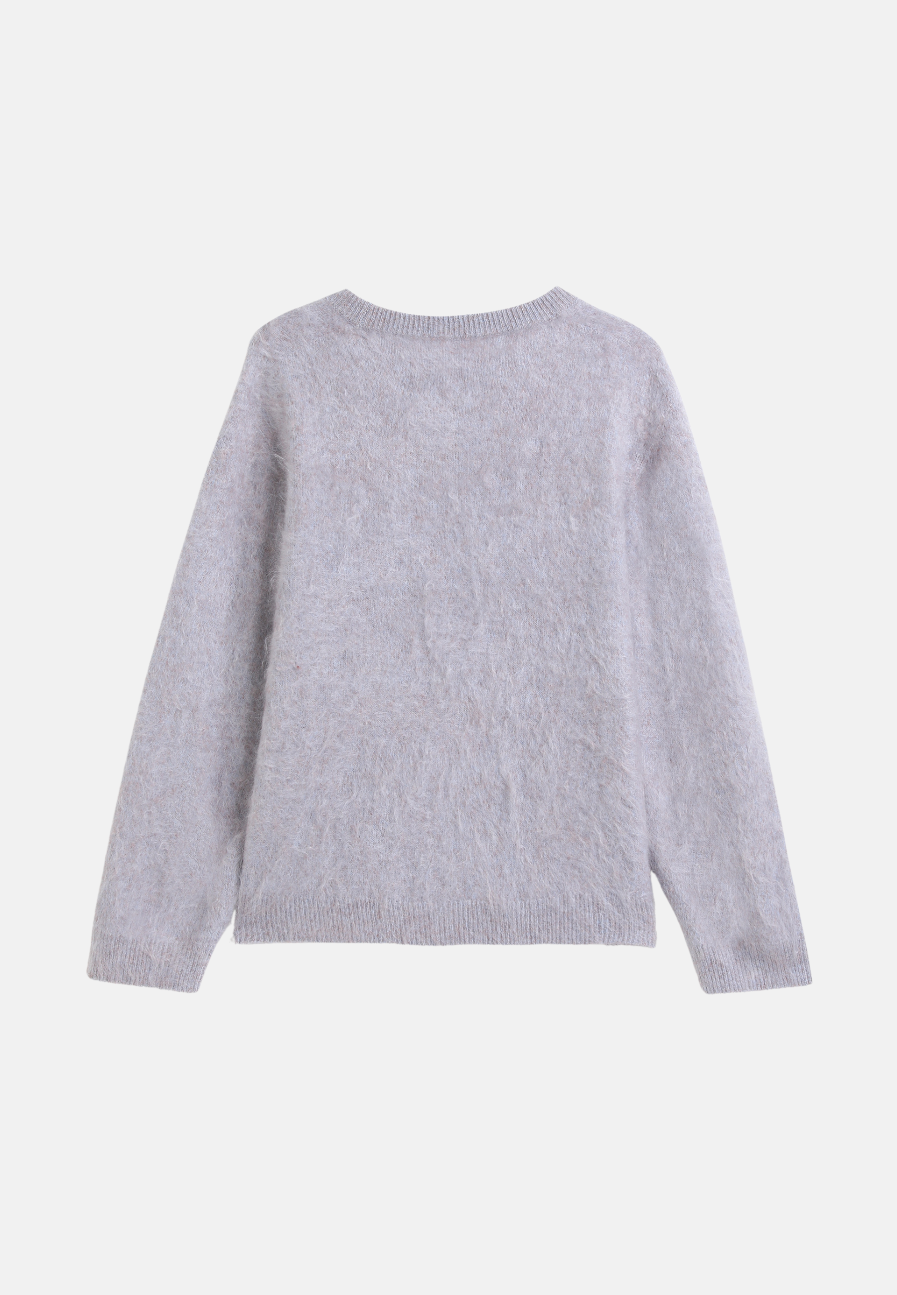 Pure Cashmere Crew - Neck Brushed Sweater