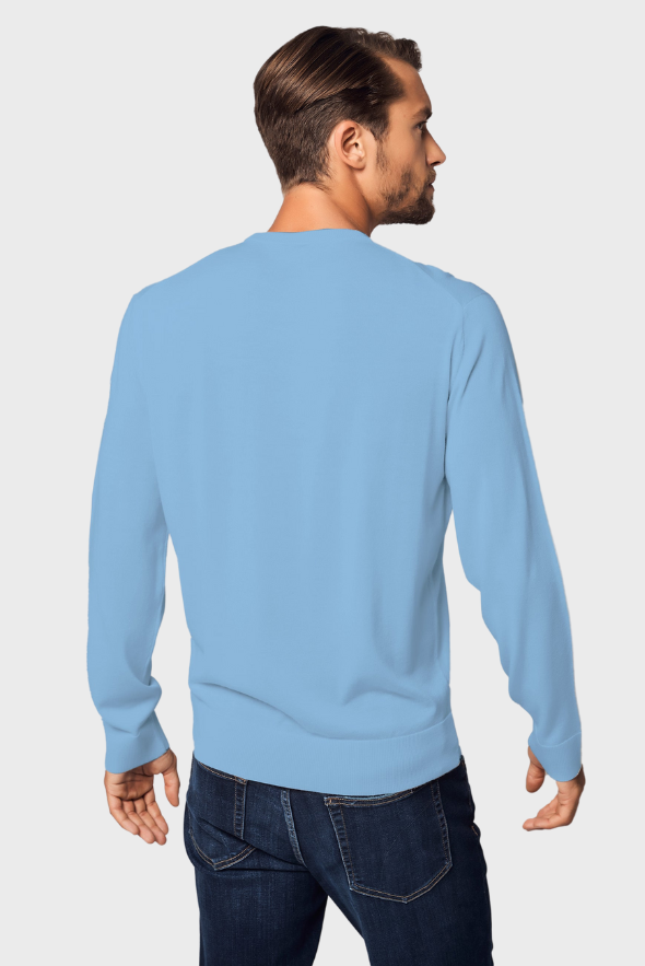 Pure Crew Neck Merino-Cashmere Sweater