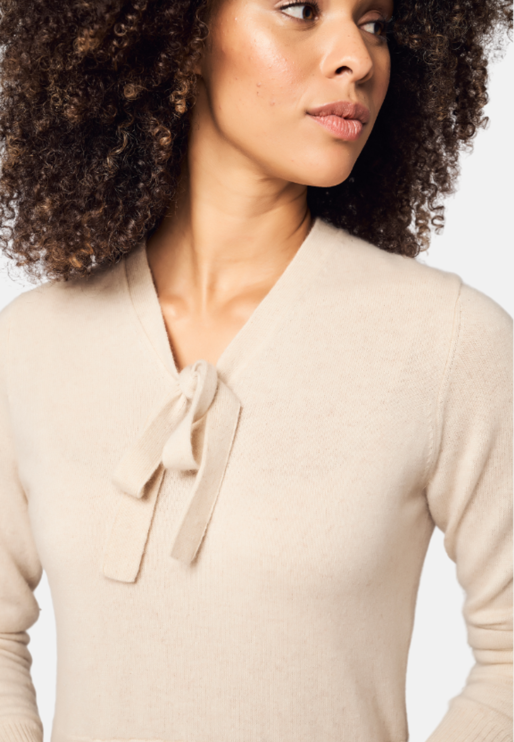 Majestic Cashmere Bow Dress