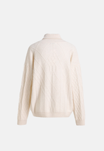 Charger l&#39;image dans la galerie, Diamond Knit Turtleneck Cashmere Sweater
