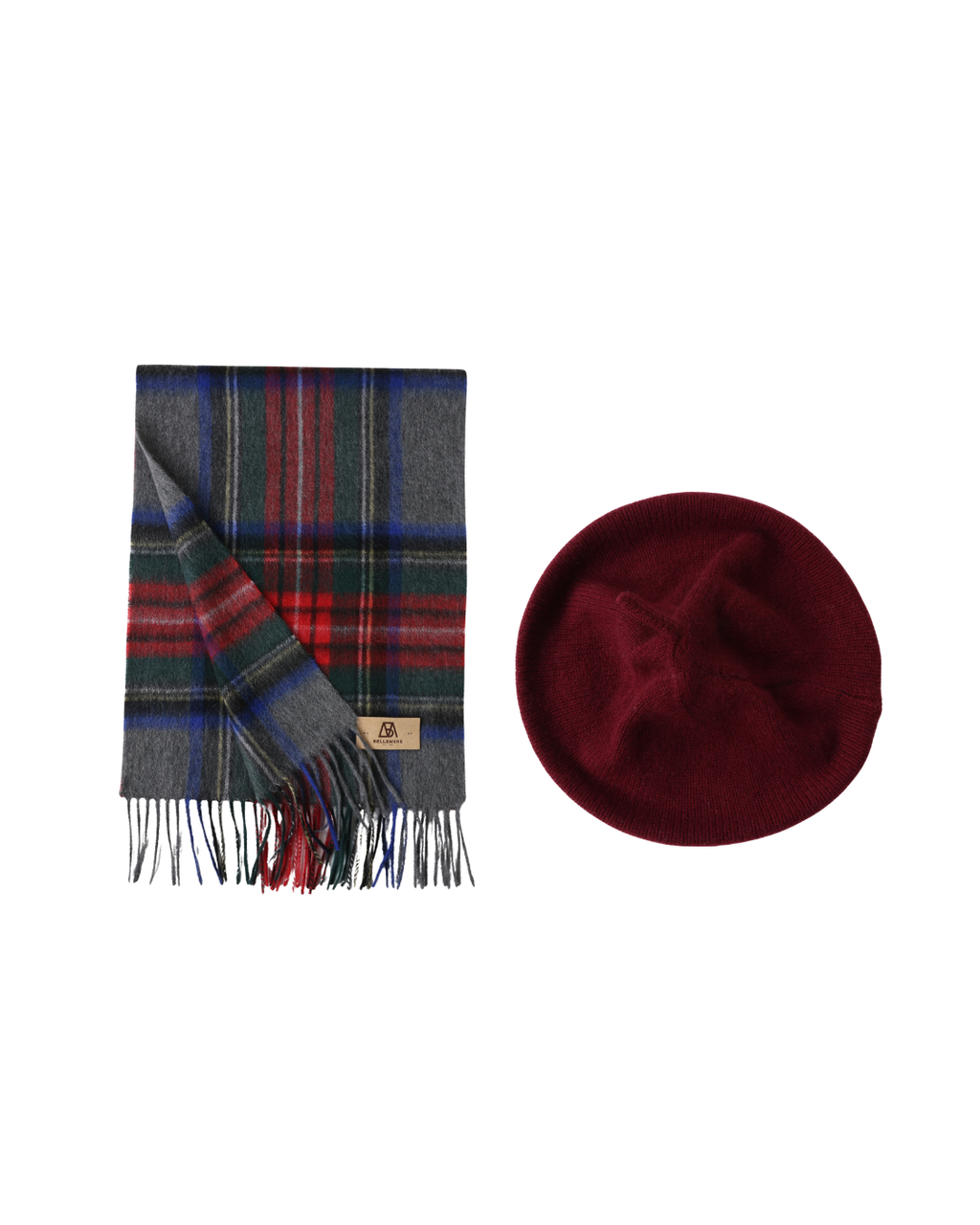 Cashmere checker elegant gift set
