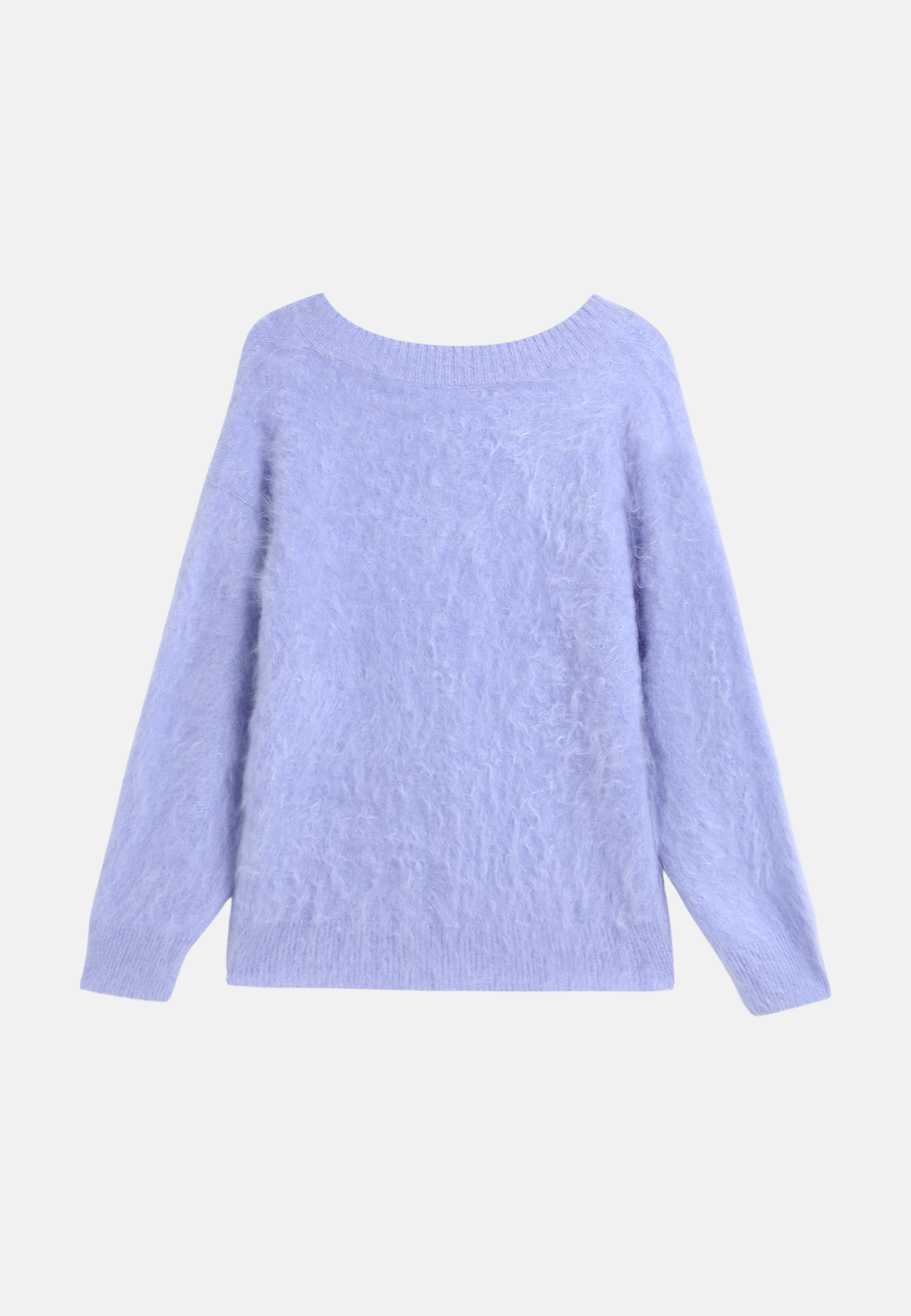 Brushed Pure Cashmere V-Neck Sweater