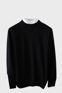 Crew-Neck Sweater ( Merino Cashmere Blended)3136084948599026