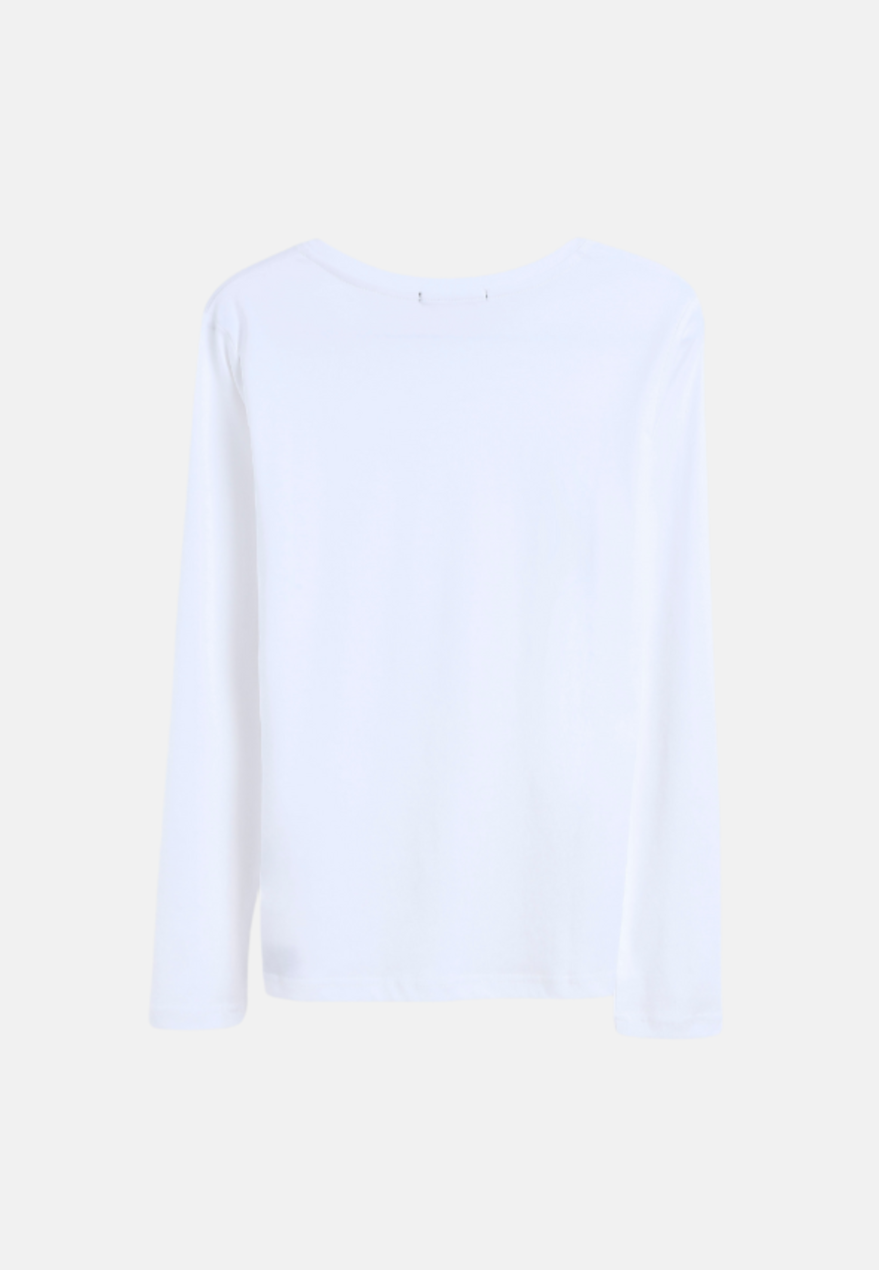 Long Sleeve Crew Neck Mercerized Cotton Women T-Shirt