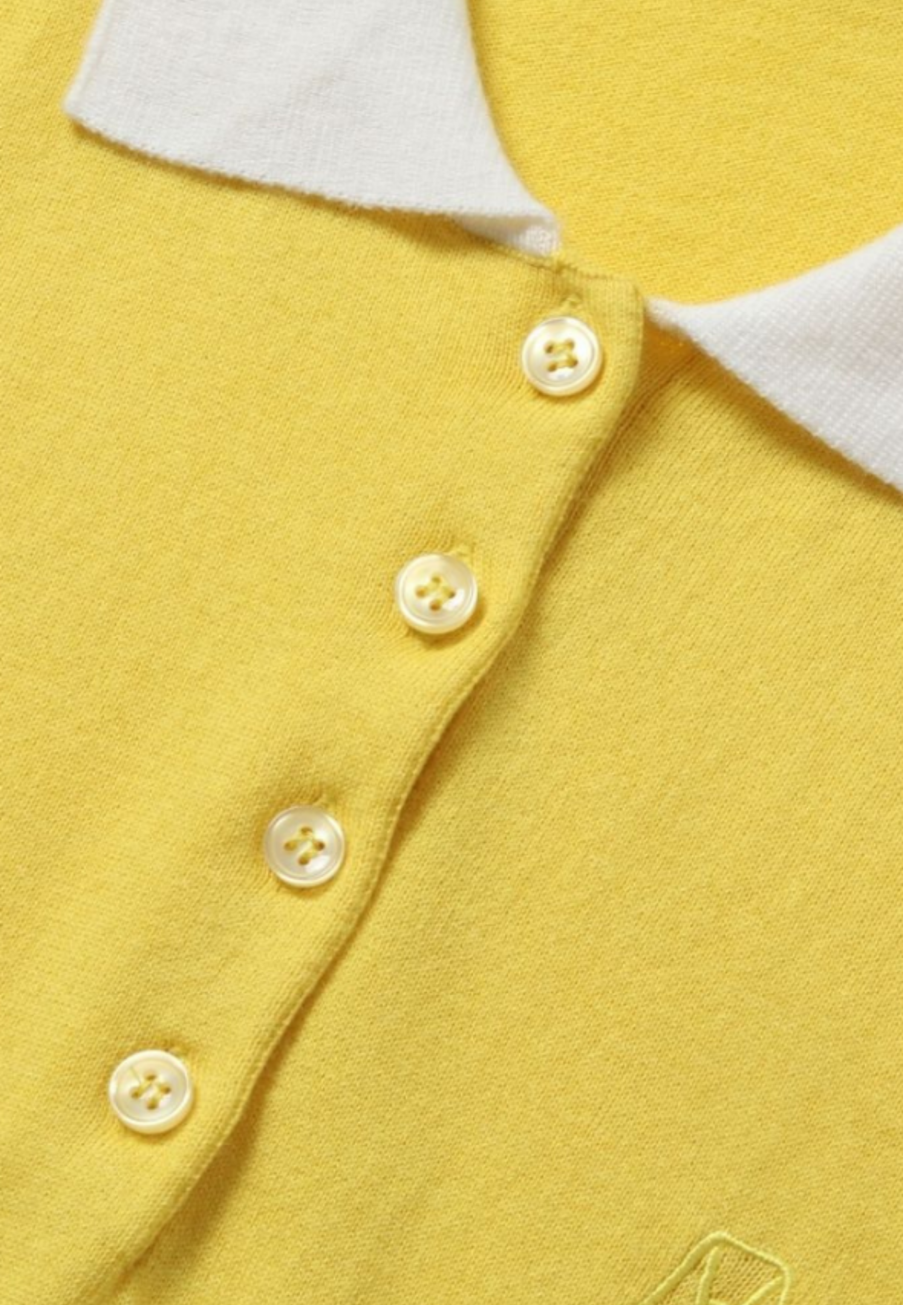 Cotton Cashmere Sleeveless Polo Shirt