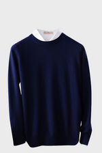 Load image into Gallery viewer, Crew-Neck Sweater (100% Merino Wool)
