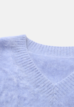 Load image into Gallery viewer, Brushed Pure Cashmere V-Neck Sweater
