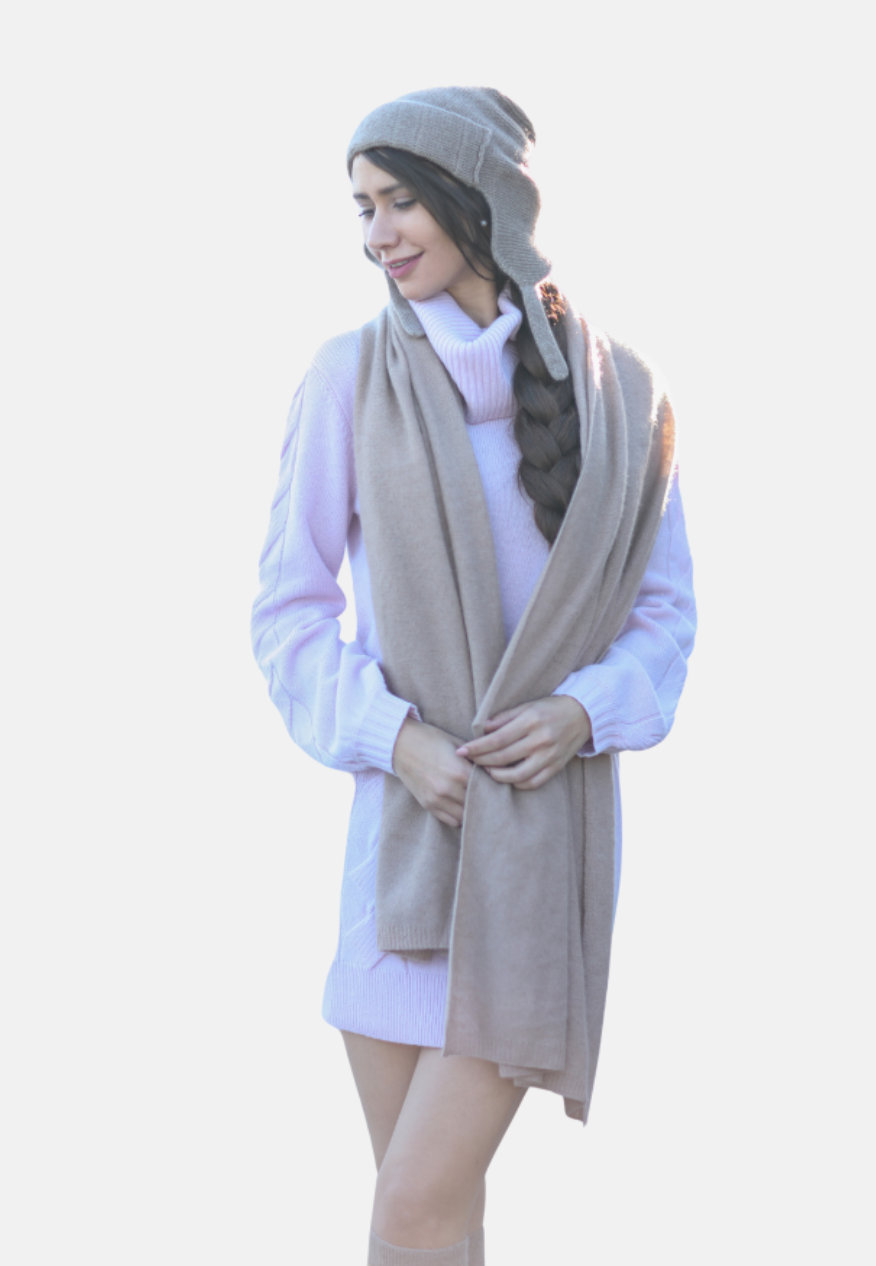 Cashmere Turtleneck Mini-Sweater