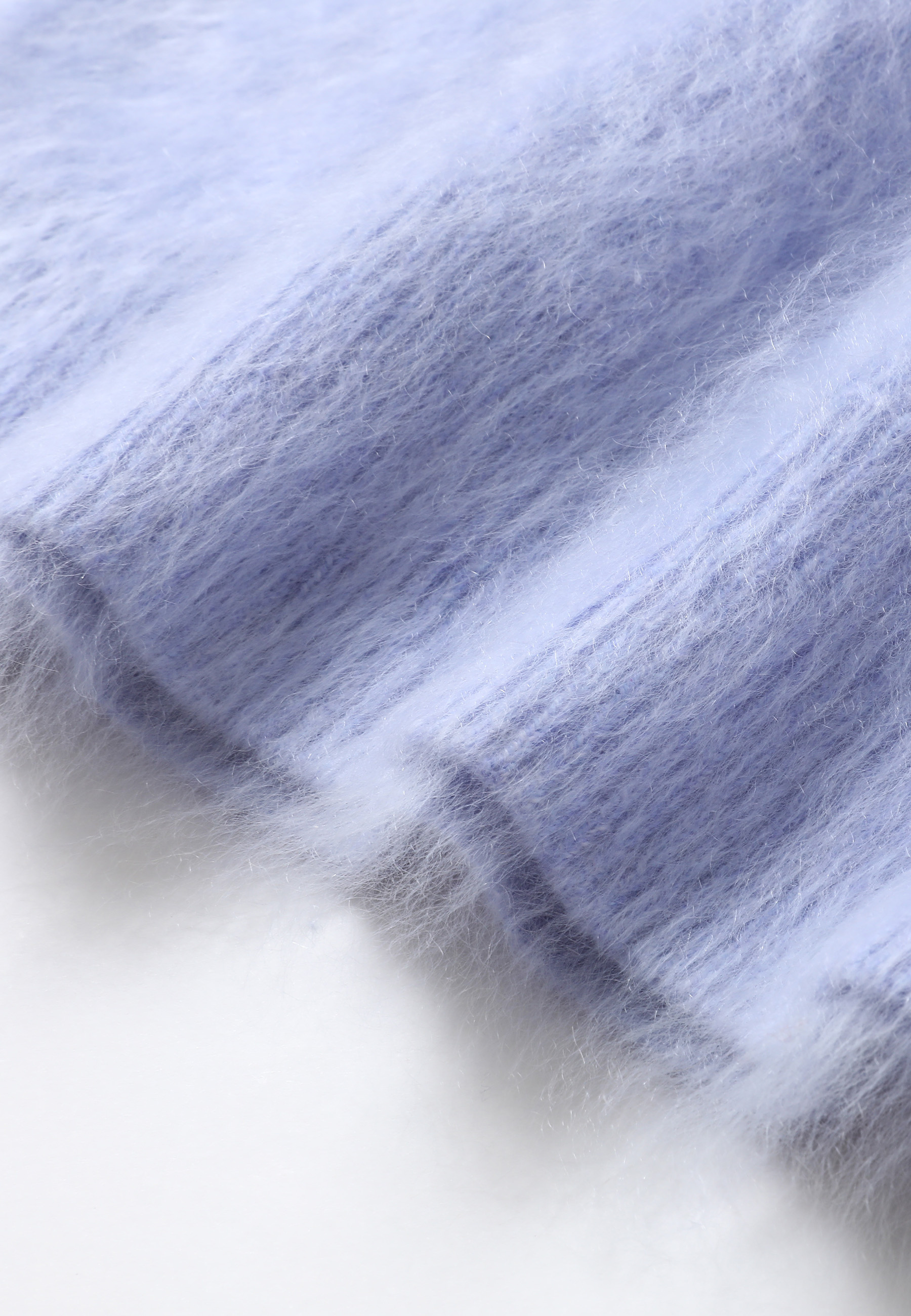 Brushed Pure Cashmere V-Neck Sweater