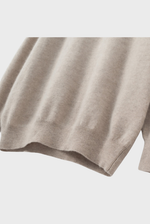 Lade das Bild in den Galerie-Viewer, Solid Crew Neck Cashmere Sweater
