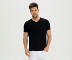 Load image into Gallery viewer, Grand V-Neck Mercerized Cotton T-Shirt
