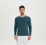 将图片加载到图库查看器，Men Crew-Neck Long Sleeves Cotton T-Shirt
