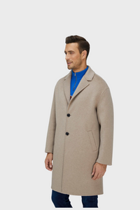 Dazzling Wool-Blend Overcoat836068052664562