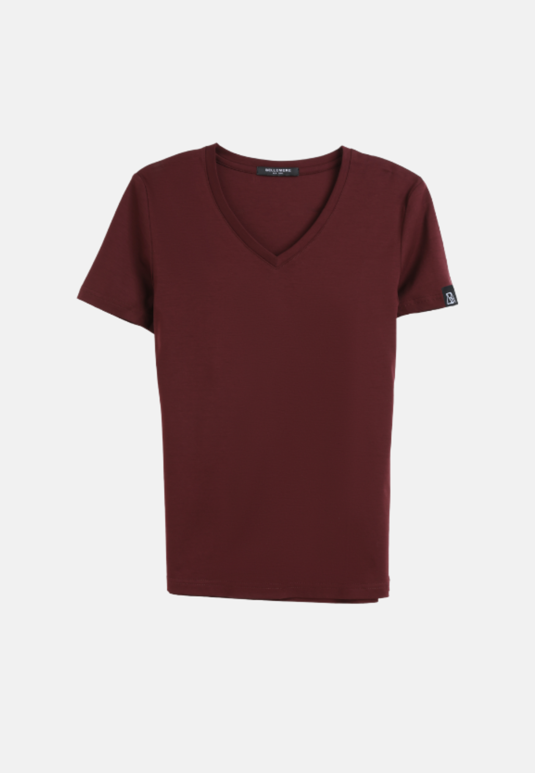 Grand V-Neck Cotton Slim Fit T-Shirt (160g)