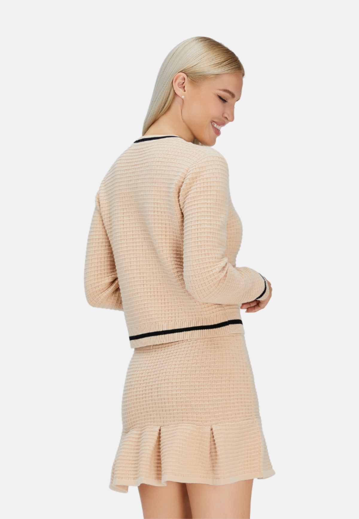 Flounced Mini Skirt