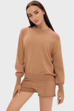 Charger l&#39;image dans la galerie, cotton cashmere pullover short
