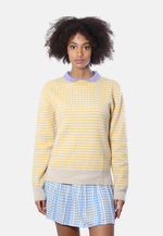 Lade das Bild in den Galerie-Viewer, Tweed Merino Pullover With Pearl Collar
