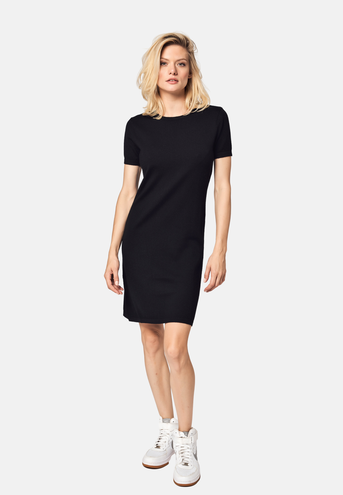 Robe t-shirt en laine mérinos