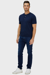 ShortTrim Fit Cotton Cashmere Henley236068771823858