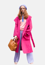 Lade das Bild in den Galerie-Viewer, Merino Overcoat With Hoodie
