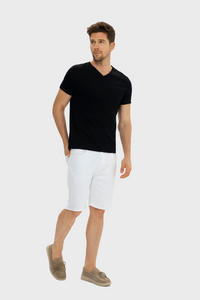 Grand V-Neck Mercerized Cotton T-Shirt836073385197810