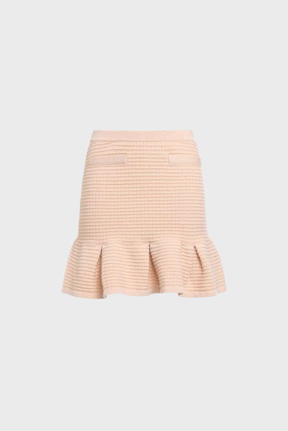 Flounced Mini Skirt