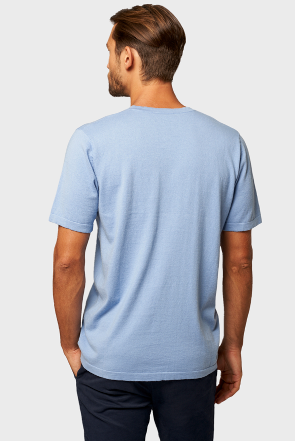 Classic Crew Neck Cotton Cashmere T-Shirt