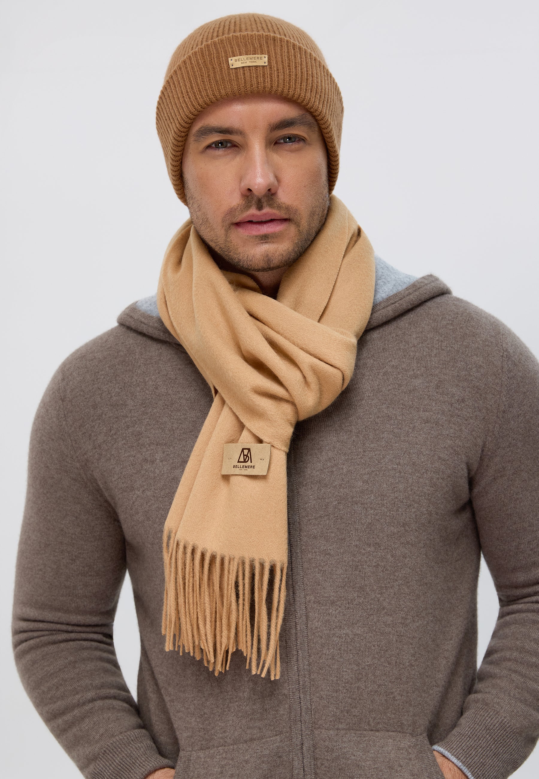 Ribbed Lambswool Beanie