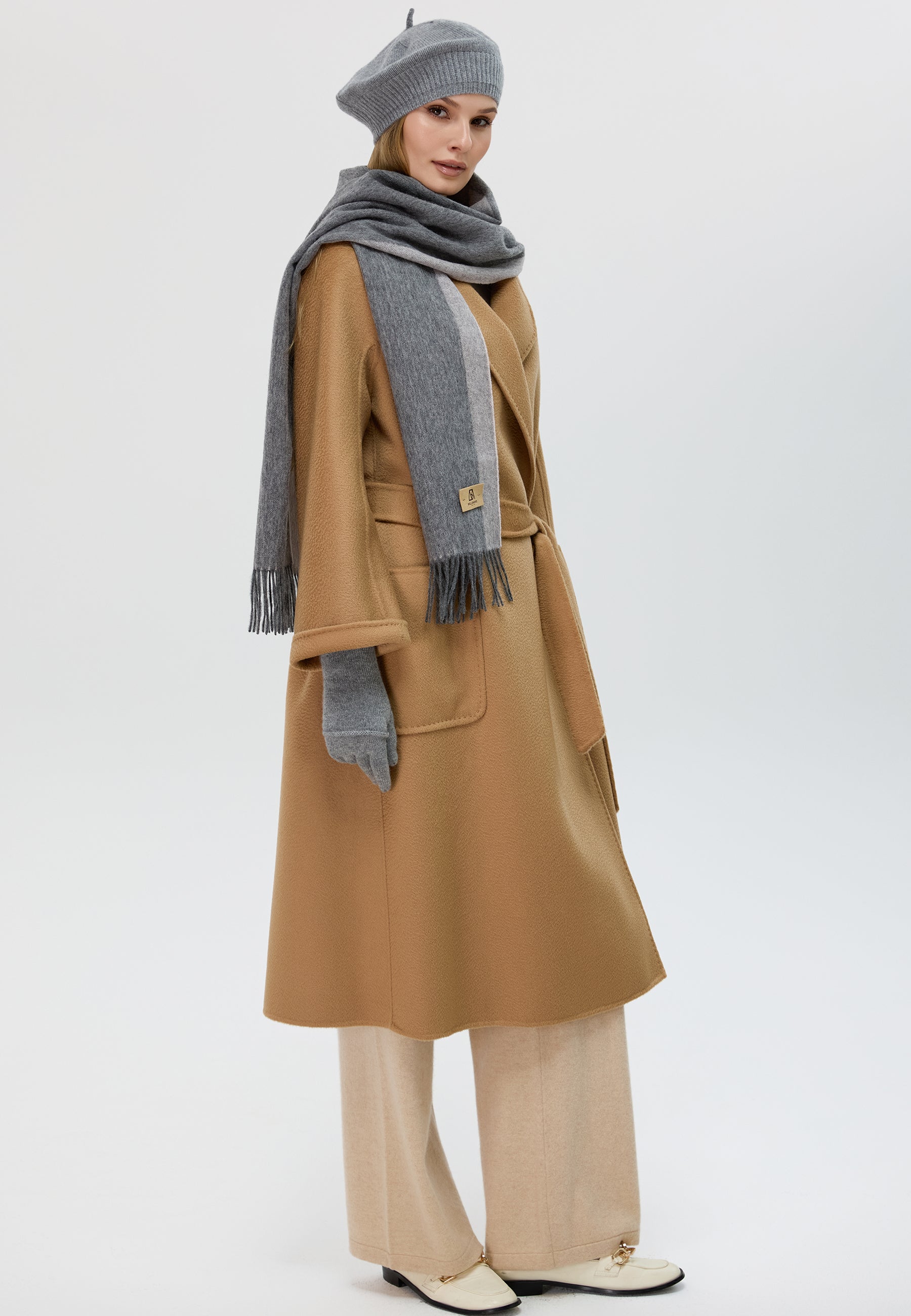 Duo-Color Cashmere Scarf