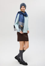 Load image into Gallery viewer, Checker Cashmere Plaid Scarf
