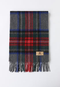 Checker Cashmere Plaid Scarf