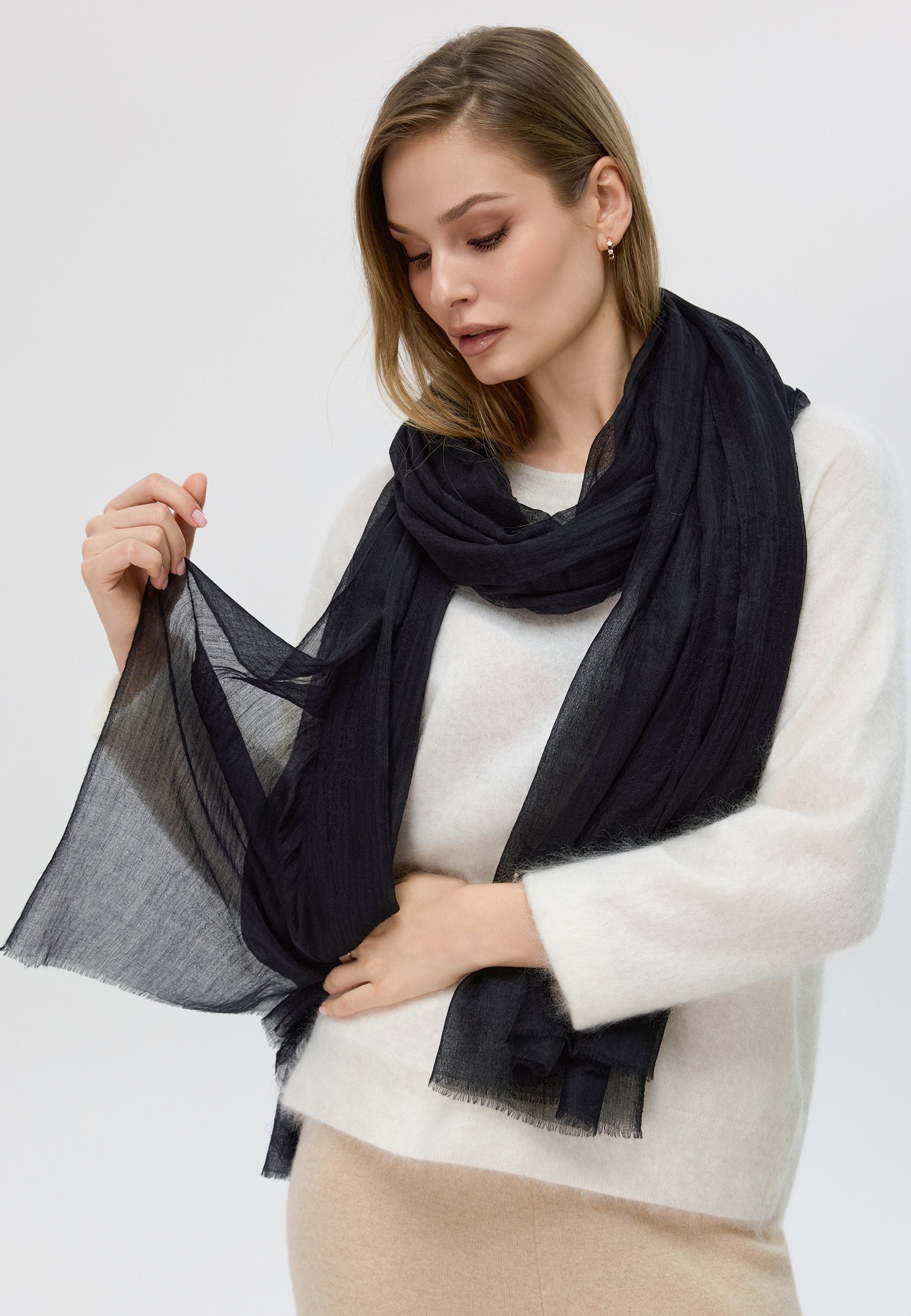 Ultra Thin Women Cashmere Scarf