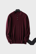 Load image into Gallery viewer, Cashmere Polo Sweater
