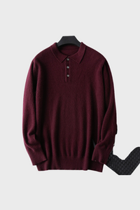 Cashmere Polo Sweater1436084650475762