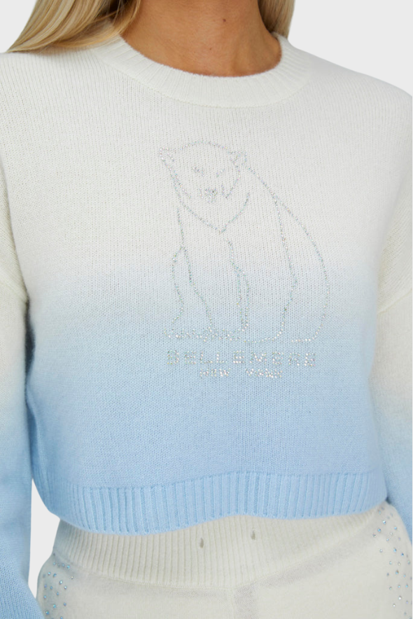 Polar Bear Cropped Cashmere Sweater