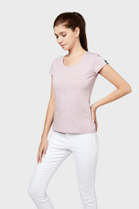 Posh Women's Cotton U Sharp T shirt ( 135g)1036073606217970