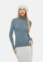Lade das Bild in den Galerie-Viewer, Fitted Turtleneck Sweater (Cashmere &amp; Merino Wool)
