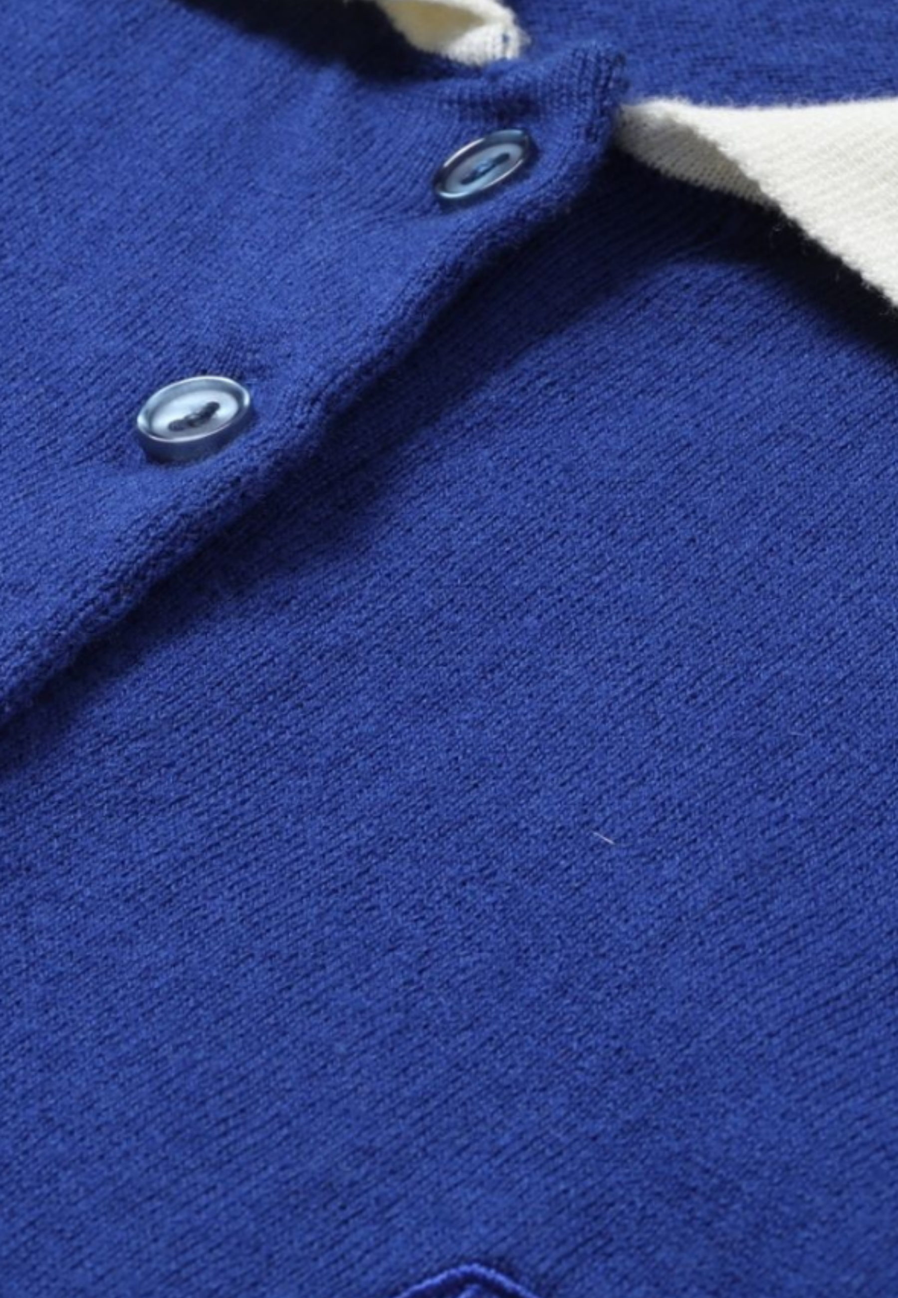 Cotton Cashmere Sleeveless Polo Shirt