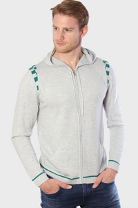 Men's Merino and Cotton Checker Print Tracksuit2036074881319154