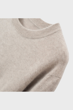 Lade das Bild in den Galerie-Viewer, Solid Crew Neck Cashmere Sweater
