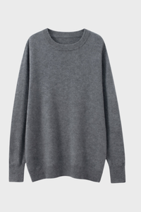 Solid Crew Neck Cashmere Sweater5036084299792626