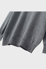 Load image into Gallery viewer, Solid Crew Neck Cashmere Sweater
