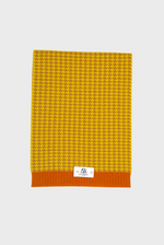 Load image into Gallery viewer, Houndstooth Scarf (Multicolor Cashmere with Rib Details)
