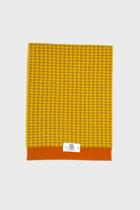 Houndstooth Scarf (Multicolor Cashmere with Rib Details)1535914650321138