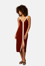 Load image into Gallery viewer, Double V Wool Tank Dress
