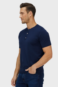 ShortTrim Fit Cotton Cashmere Henley436068772020466